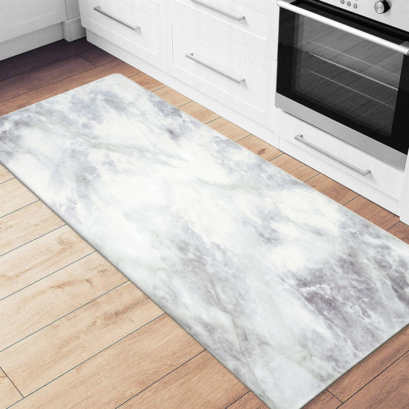 Orren Ellis Kitchen Marble Pattern Anti Fatigue Standing Mat 18" X 30